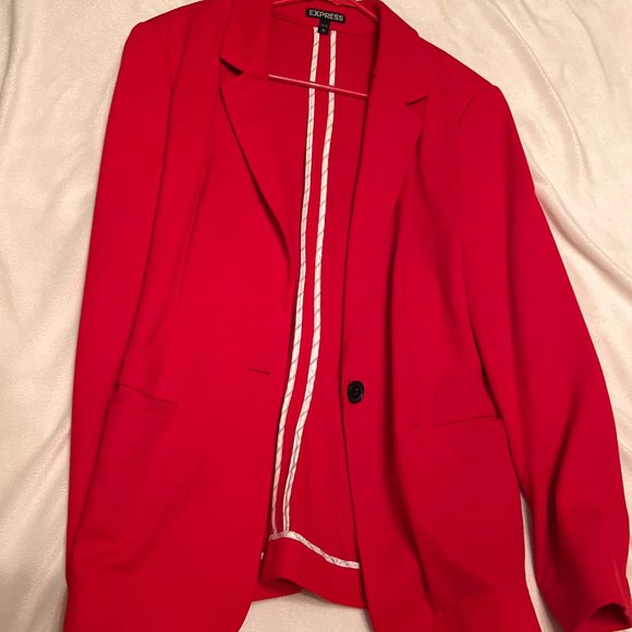 Express Red Blazer - Picture 2 of 2